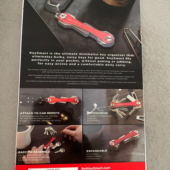 Key Smart Original Key Holder Red New in Package - Picture 2 of 6